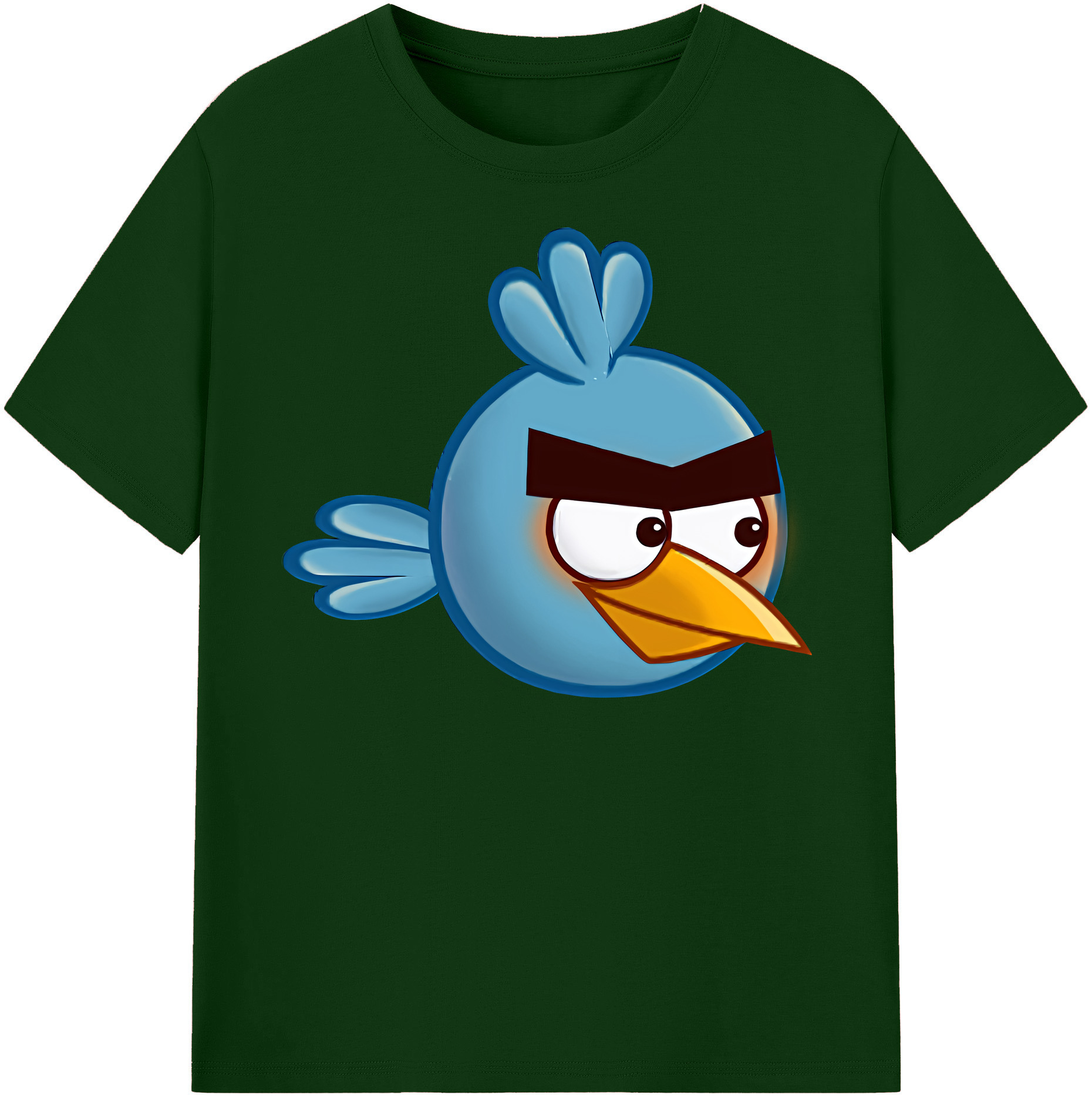 （画像用） Angry Birds アングリーバード 綿100％半袖Tシャツ（フロントプリント）